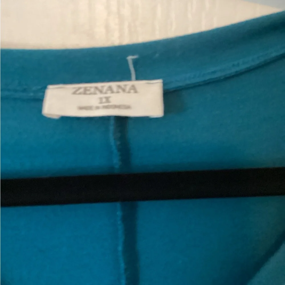 Teal tunic 1X - Picture 2 of 3
